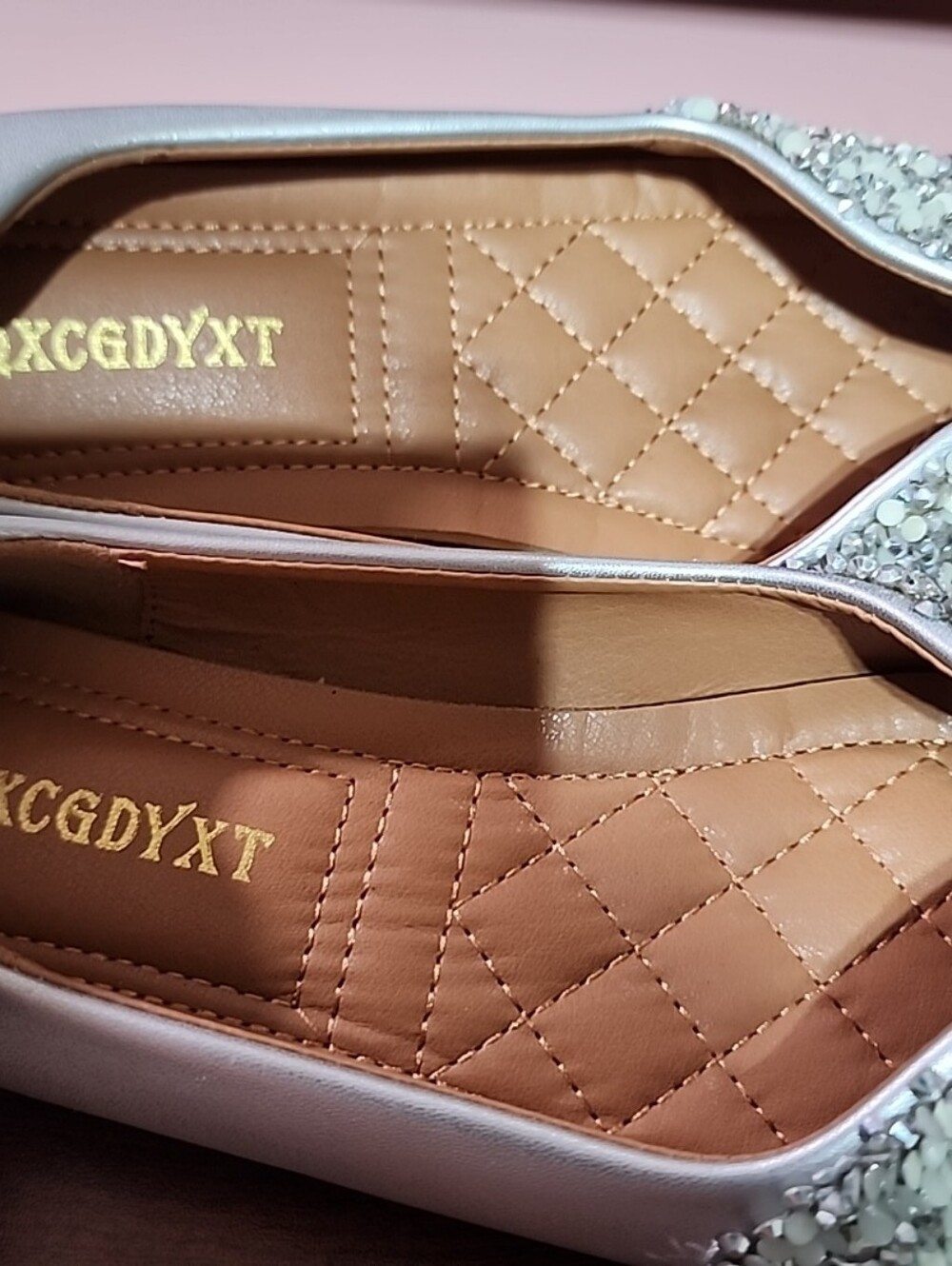 Womens Rhinstone Flats. 260/ Us 9.5 - Picture 6 of 9